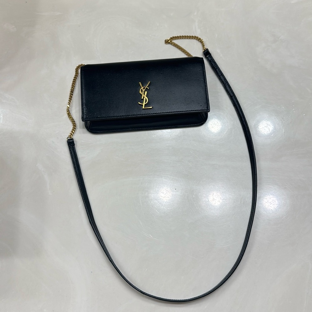 YSL Wallet on Chain Iphone holder.